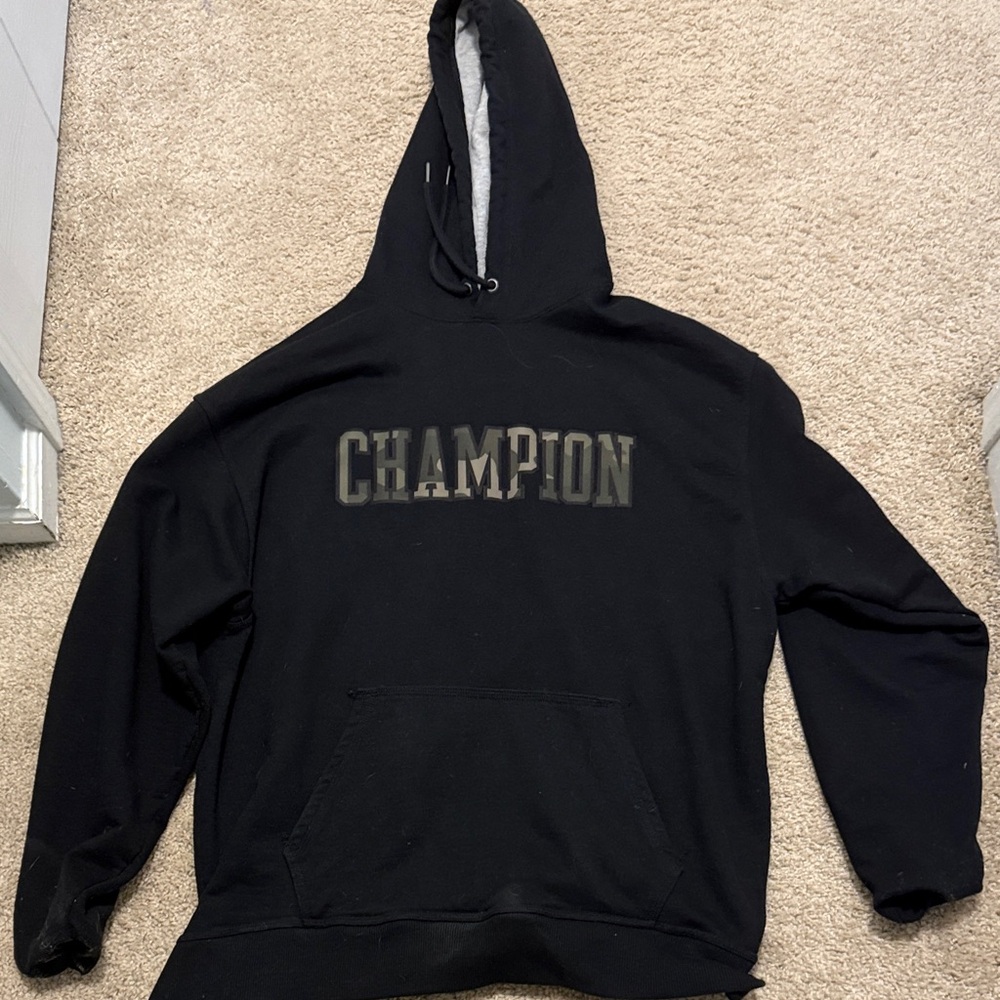 Champion Black Pullover Hoodie